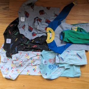 Lot of 5 classic Hanna Andersson pajamas size 3 90cm